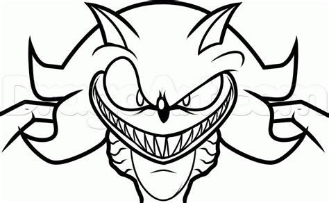 sonic exe coloring page coloring home