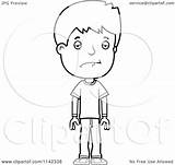 Boy Teenage Cartoon Depressed Adolescent Clipart Coloring Cory Thoman Outlined Vector 2021 sketch template