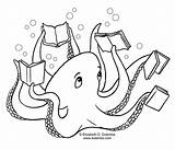 Octopus Libri Colorir Arms Internacional Dulemba sketch template