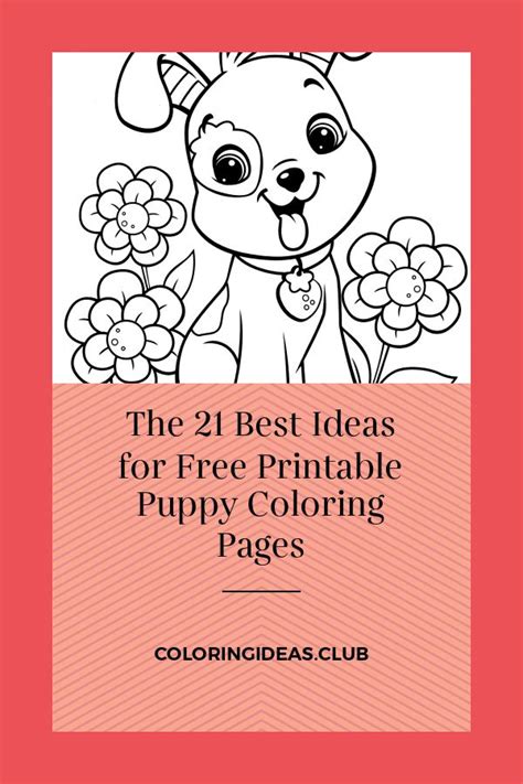 ideas   printable puppy coloring pages puppy