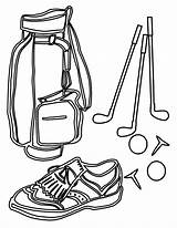 Golf Coloring Pages Printable Kids Tools sketch template