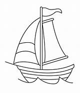 Sailboat Sketches Boat Sail Clipart Coloring Paula Handmade sketch template