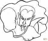 Vampire Coloring Pages Dracula Halloween Vampires Girl Scary Drawing Dot Super sketch template