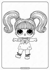 Lol Hairgoals Coloringoo Yin Dolls sketch template