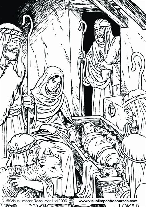 coloring pages   nativity coloring home