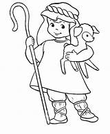 Shepherd Coloring David Boy Pages Good Shepherds Kids Christmas Lamb Jesus Angels God Boys Cute Color Sheep Colouring His Clipart sketch template
