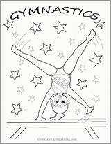 Gymnastics Coloringhome Cartwheel Coloring4free sketch template