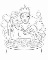 Disney Coloring Pages Villains Snow Colouring Coloriage Adult Halloween Dessin Sheets Book Printable Adults Queen Kids Printables Evil Colori Books sketch template