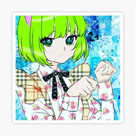 anime girl japan sticker for sale by renxoll redbubble