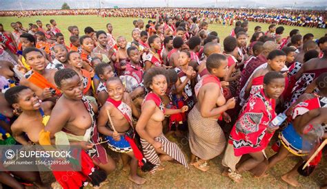 Ludzidzini Swaziland Africa Annual Umhlanga Or Reed Dance Ceremony