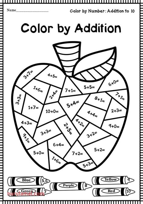 st grade math coloring worksheets printable