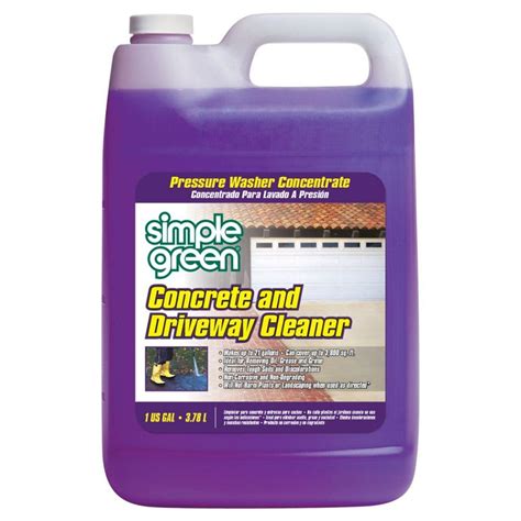 simple green  oz concrete  driveway cleaner pressure washer