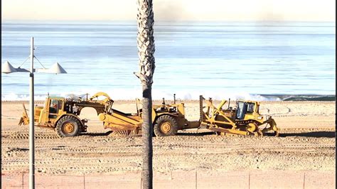 cat  wheel tractor scrapers venice beach ca youtube