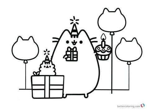 pusheen coloring pages   fun    images