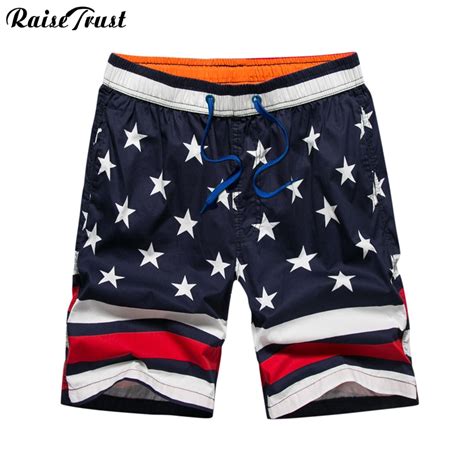 raise trust hot sell men s casual beach shorts print stars novelty
