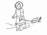 Inuit Enfants Coloriages Personnages Partage Imprime Télécharge sketch template
