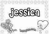 Coloring Jessica Name Pages Alexis Coloringhome sketch template