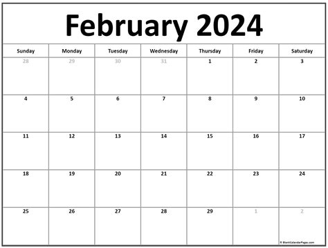 february  calendar printable printable word searches