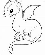 Dragon Coloring Baby Pages Cute Drawing Dragons Cool Easy Drawings Draw Cartoon Deviantart Simple Color Kids Printable Line Sketch Board sketch template
