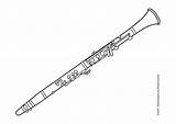 Clarinet Coloring Pages Edupics Music Visit Instruments sketch template