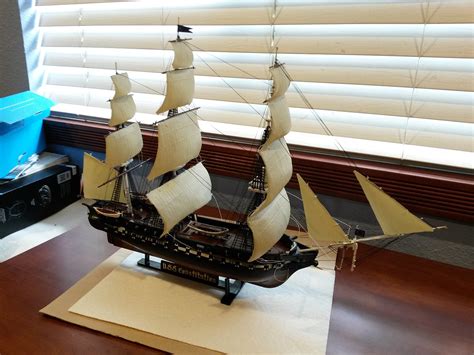 Uss Constitution Plastic Model Sailing Ship Kit 1 196 Scale