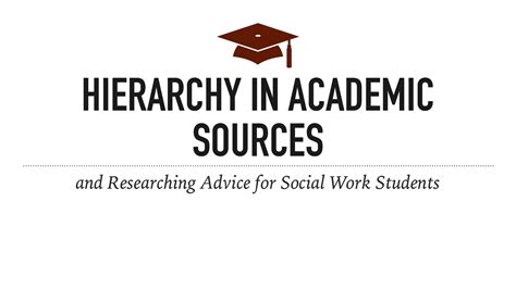 sowk  week  hierarchy  academic sources