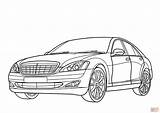 Mercedes Benz Coloring Class Pages Drawing Cars Printable Truck Super Color sketch template