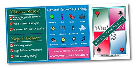 winlose52 sex card game of 52 positions for prime adult