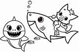 Shark Baby Coloring Pages Pinkfong Sheets sketch template