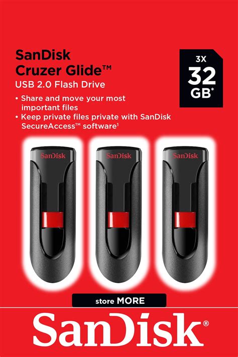 sandisk gb cruzer glide usb  flash drive  pack sdcz