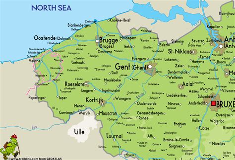 map  belgium coast