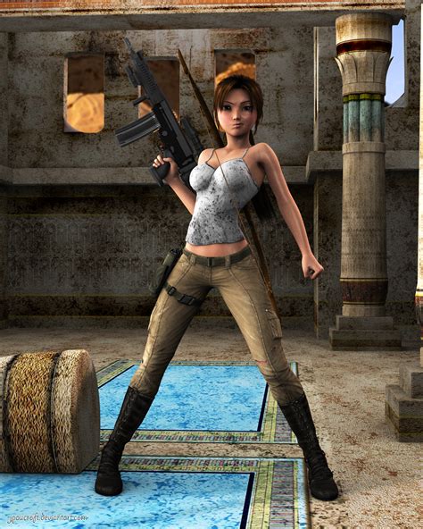 lara croft toon run your bastards by jpaucroft on deviantart