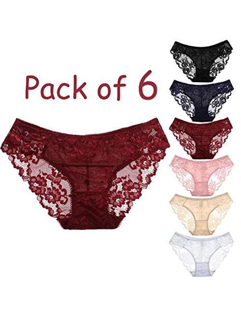 buy levao womens sexy underwear flower lace cheeky panties seamless