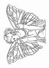 Coloring Pages Adult Fairies Fairy Kleurplaten Fee Kids Papillon Fun Drawing Feeen Bing Colouring Fantasy Fée Adults Dover Sketchite Line sketch template