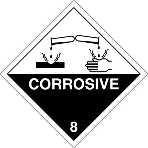 corrosive  labels  key signs uk