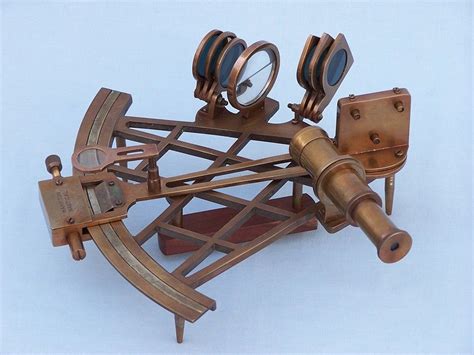 wholesale admiral s antique brass sextant 12in with rosewood box