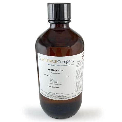 certified pure  heptane   sale buy   science company
