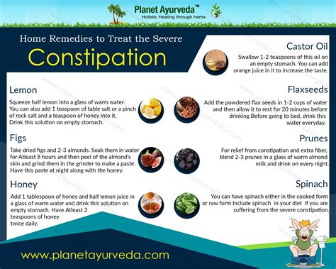 top  home remedies  severe constipation