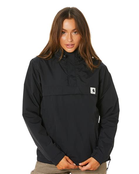 carhartt womens nimbus pullover jacket black surfstitch