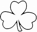 Clover Coloring Leaf Shamrock Pages Three Outline Color Drawing Printable Clipartbest Getcolorings Clipartmag Getdrawings sketch template