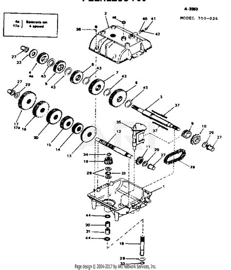scag sw bv   parts diagram  peerless transmission model