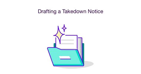 drafting  takedown notice checklist templates