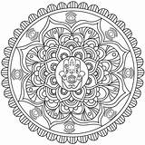 Hand Hamsa Coloring Mandalas Pages Mandala Amulet Adults Happiness Middle Adult God Eastern Health Fatima Symbolizing Brings Luck Owner Ancient sketch template