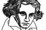 Beethoven Coloring Pages Deaf sketch template