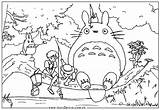 Totoro Colouring sketch template