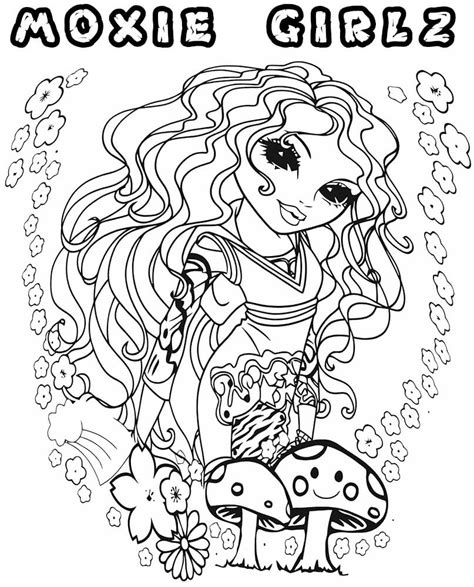 moxie girlz coloring pages  printable coloring pages  kids