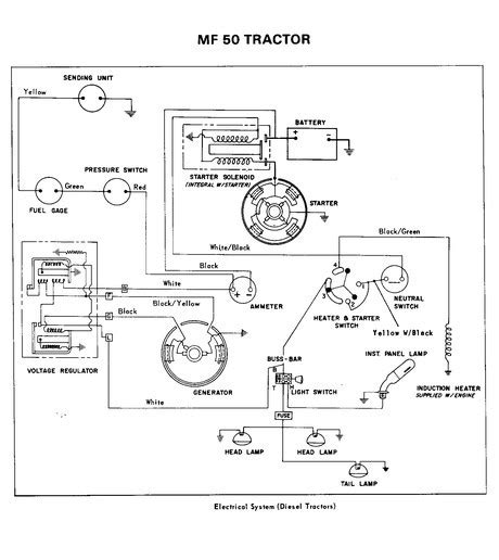 massey ferguson  wiring diagram  wiring diagram  schematic role