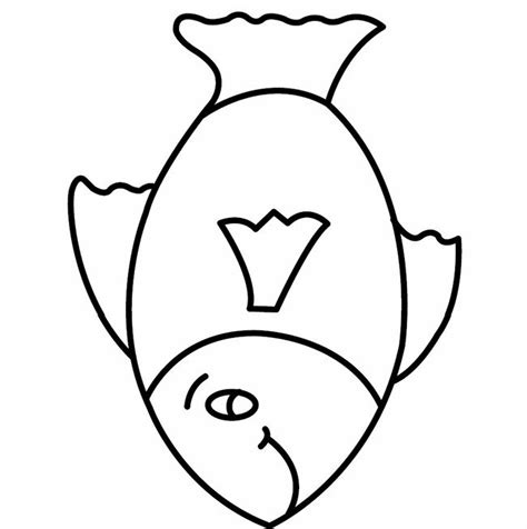 fish template fish coloring page fish outline