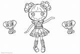 Coloring Pages Lalaloopsy Stitched Scraps Sewn Printable Kids sketch template