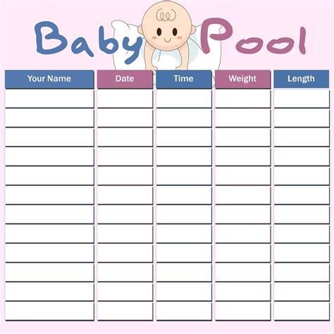 baby guessing chart